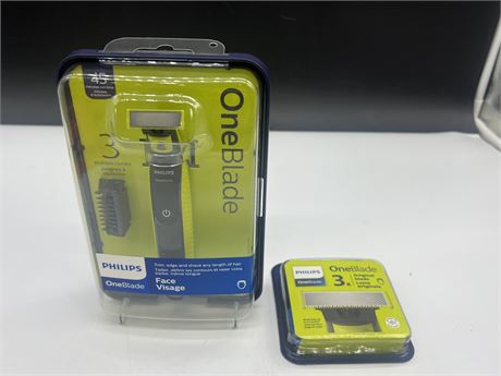 (NEW) PHILIPS ONE BLADE W/EXTRA BLADES