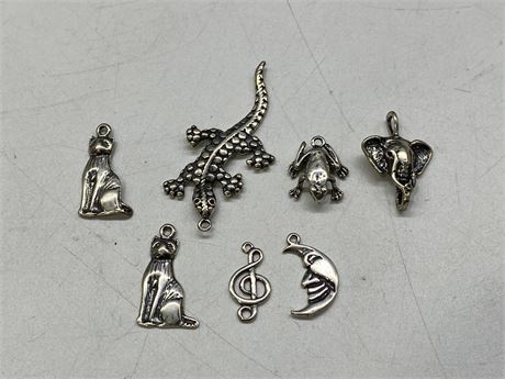 7 925 STERLING CHARMS / PENDANTS