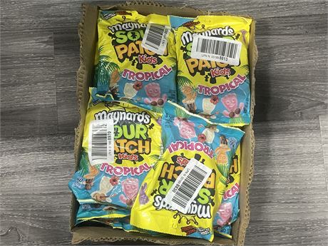 LOT OF 18 TROPICAL SOUR PATCH KIDS