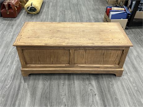 LARGE WOOD STORAGE CHEST (4ft wide)