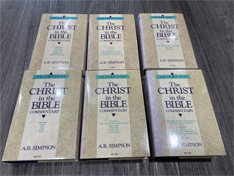 THE CHRIST IN THE BIBLE COMMENTARY BOOKS VOL 1-6 (1994 - GOOD CONDITION)