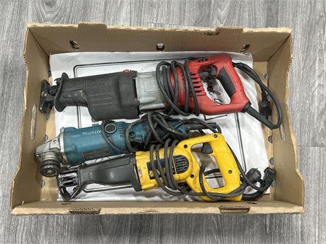 3 PRE OWNED POWER TOOLS