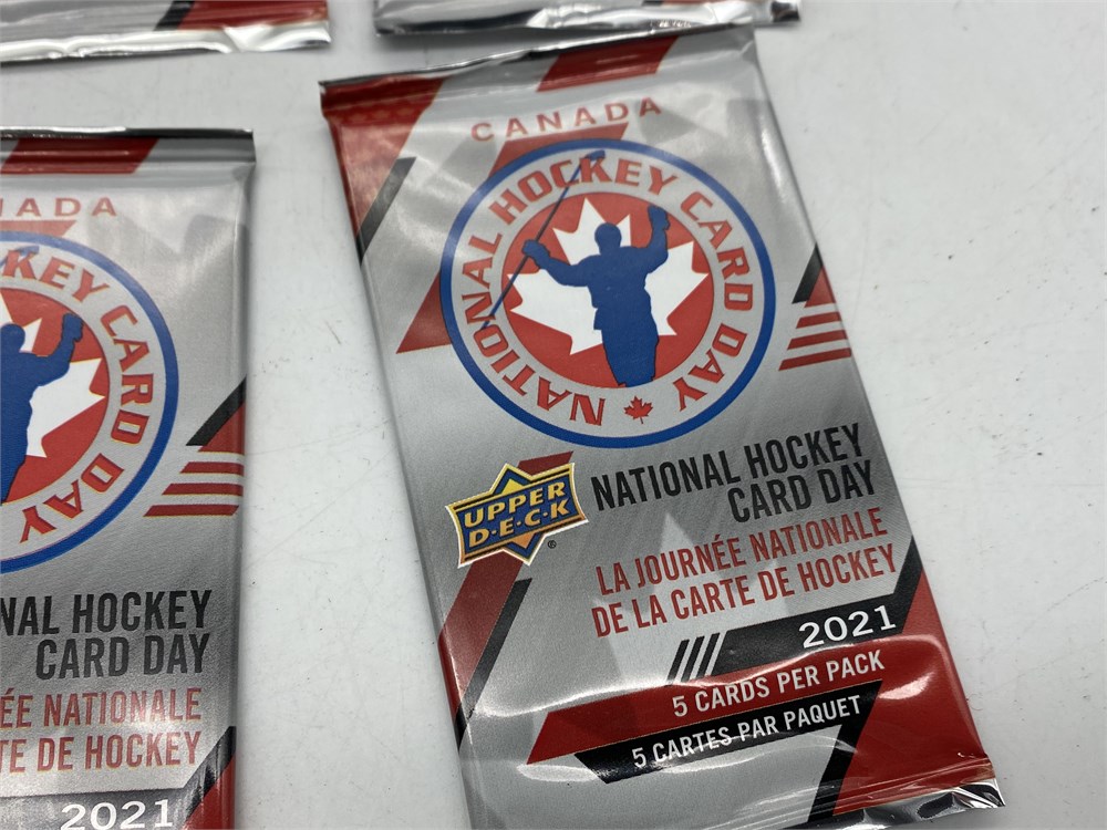 Urban Auctions 10 PACKS OF 2021 NATIONAL HOCKEY DAY CARDS