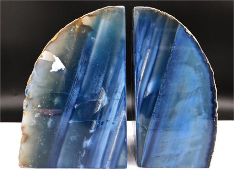 AGATE BOOKENDS (7” tall)