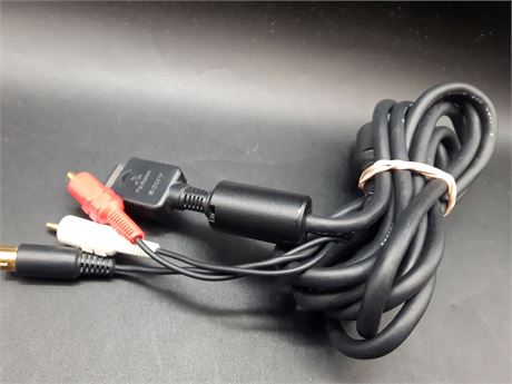 RARE - PLAYSTATION 2 S-VIDEO CABLE (SONY BRAND) - EXCELLENT CONDITION