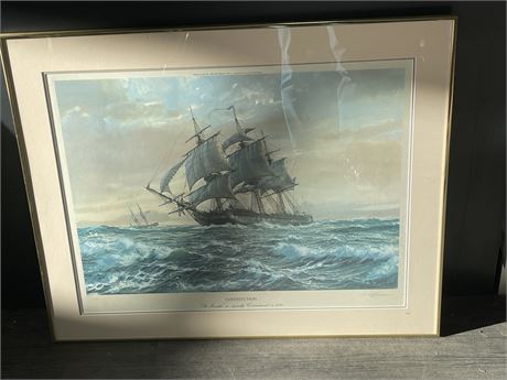 ROY CROSS SIGNED NUMBERED CONSTITUTION FRAMED PRINT 601/750 36”x29”