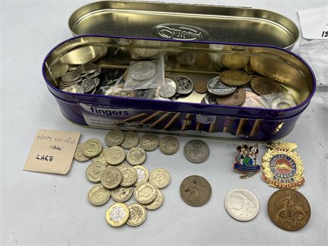 LOT OF MISC COINS & COLLECTABLES