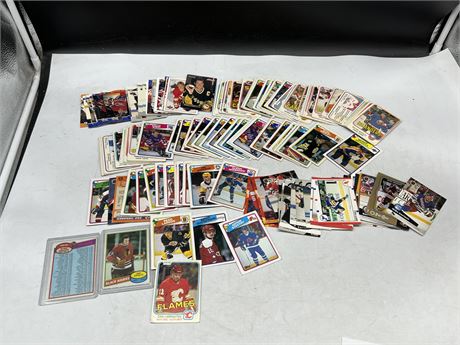 100+ NHL CARDS - MOSTLY 1980s