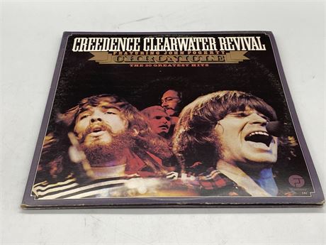 CCR FEATURING JOHN FOGERTY - THE 20 GREATEST HITS 2LP - VG+