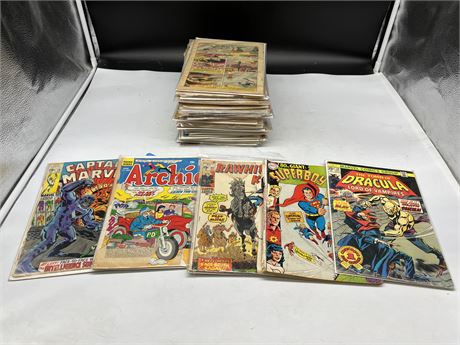 40+ VINTAGE COMICS (Many missing covers)