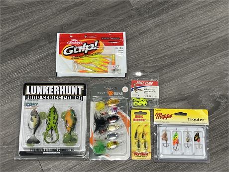 6 NEW PACKS OF FISHING ACCESSORIES