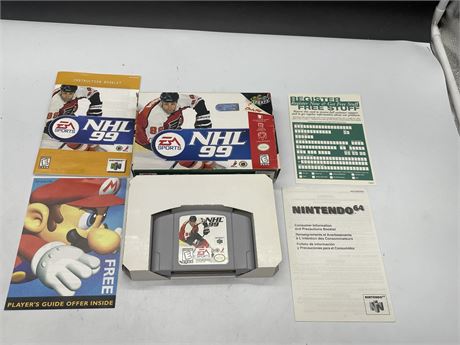 NHL 99 - N64 - COMPLETE IN BOX