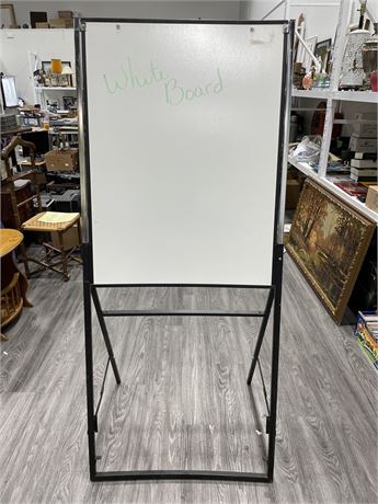 WHITE BOARD W / STAND (66” TALL)