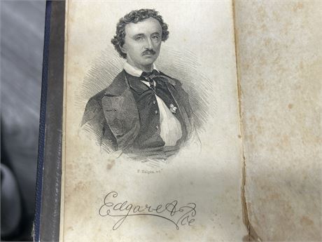 1861 EDGAR ALLEN POE BOOK OF POETRY (antique)