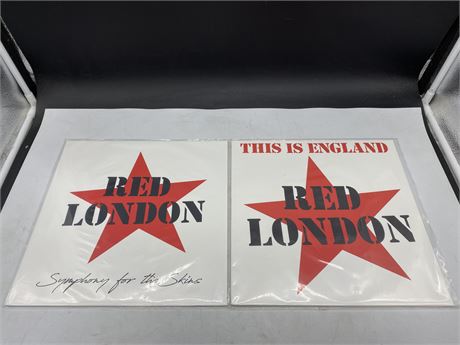 2 RED LONDON RECORDS - MINT (M)