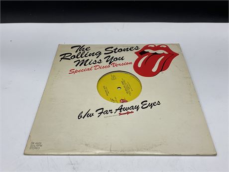 THE ROLLING STONES - MISS YOU SPECIAL DISCO VERSION - EXCELLENT (E)
