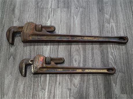RIDGID PIPE WRENCHES, 18" & 24"