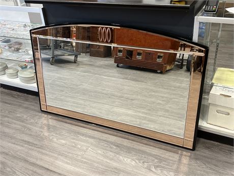 LARGE HEAVY BEVELLED MIRROR (58.5”x38.5”)
