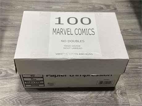 100 MARVEL COMICS - NO DOUBLES