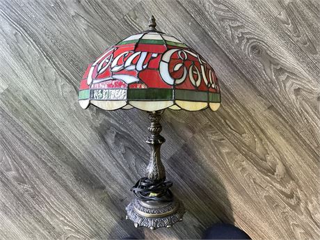 COCA-COLA STAIN GLASS DESK LAMP