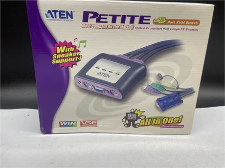 ATEN PETITE 4 PORT KUM SWITCH FOR PS2 CONSOLE