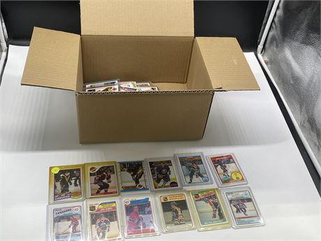 BOX OF 1970-80’S O-PEE-CHEE HOCKEY CARDS