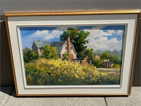 ORIGINAL SIGNED OIL ON CANVAS BY RON LEONARD (48”x33”)