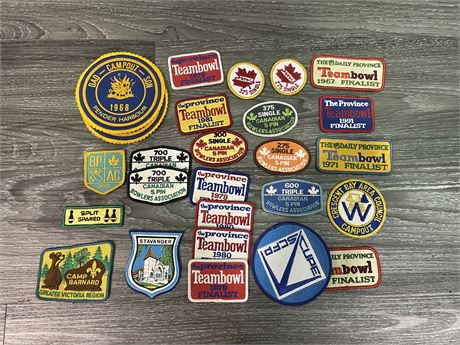 VINTAGE BOWLING PATCHES