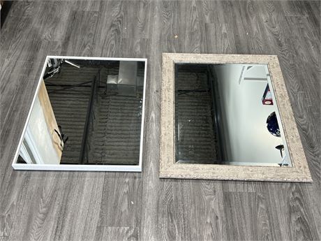 2 MIRRORS (One on right is 27”x33”)