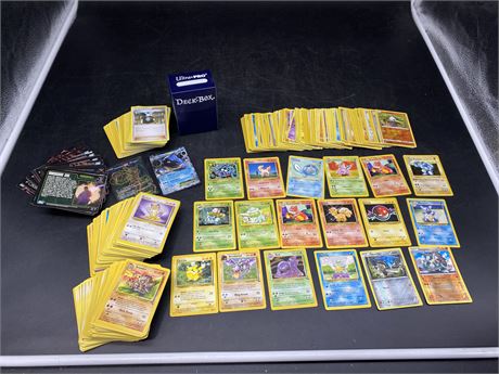 350+ POKÉMON CARDS (Majority 1990) & MISC X-FILES CARDS