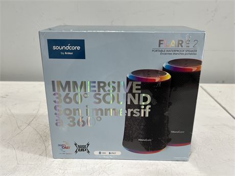 SEALED SOUNDCORE FLARE 2 SPEAKERS (2 pack)