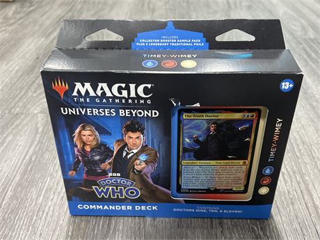 SEALED MAGIC THE GATHERING DOCTOR WHO COMMANDER DECK