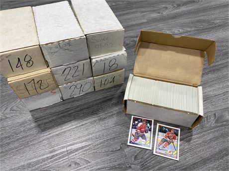 10 BOXES OF 90s NHL CARDS