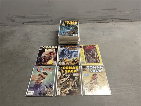 APPRX 40 MISC CONAN COMIC MAGS