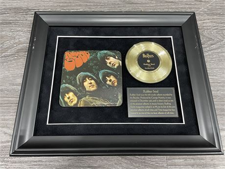 BEATLES “RUBBER SOUL” RECORD DISPLAY 11.5x9.5