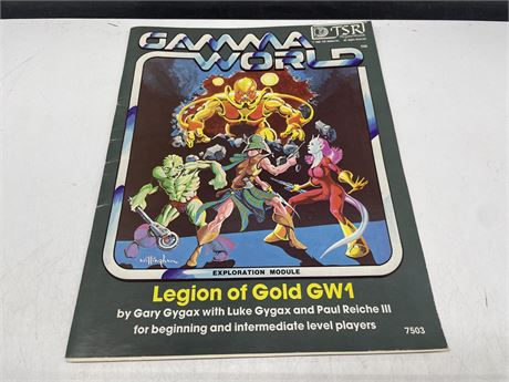 1980 GAMMA WORLD LEGION OF GOLD GW1