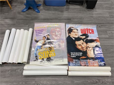 LARGE LOT OF VINTAGE MOVIE POSTERS (26”X36”)