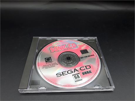 SONIC CD - DISC ONLY - EXCELLENT CONDITION - SEGA CD