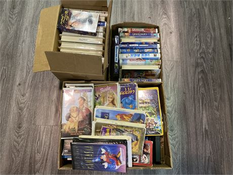 60+ VHS MOVIES (Mostly Disney)