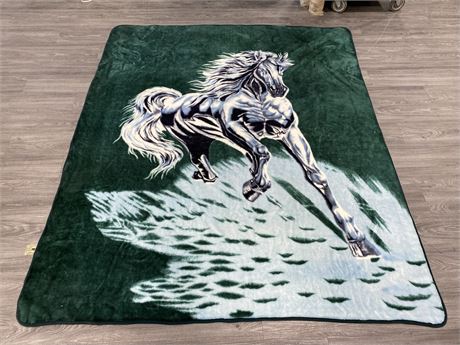 MINK BLANKET “HORSE” AS NO (79”X95”)