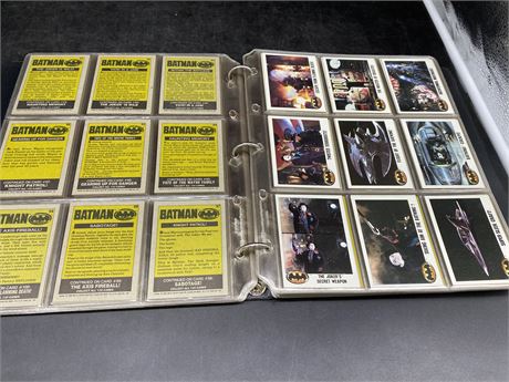 1989 BATMAN SERIES 1 & 2 COMPLETE SETS (Missing 8 stickers)