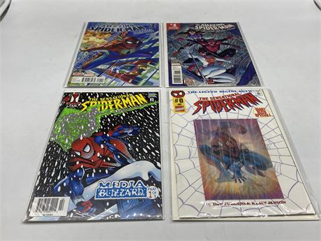4 1ST ISSUE SPIDER-MAN COMICS