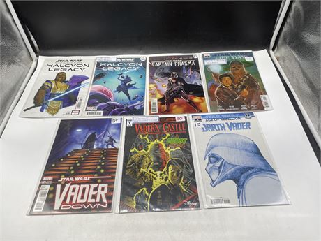 7 ASSORTED 1ST ISSUE STAR WARS COMICS