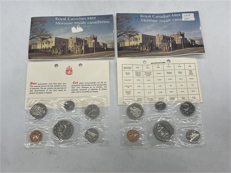 1977 & 1975 RCM UNCIRCULATED COIN SETS