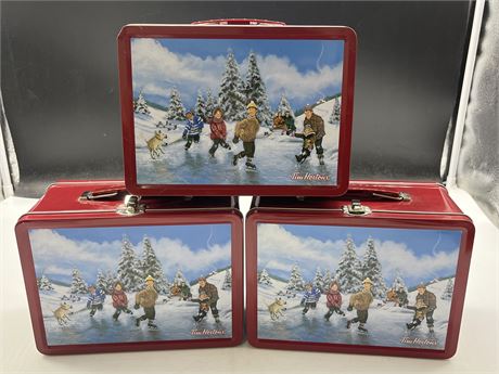 3 LIMITED EDITION TIM HORTONS LUNCH BOXES
