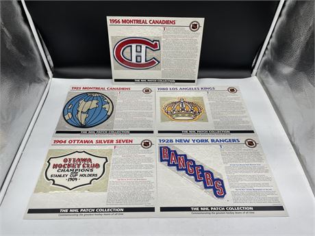 5 RARE COLLECTORS HOCKEY PATCHES
