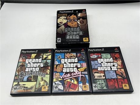 GRAND THEFT AUTO THE TRILOGY - PS2 - 1 MANUAL MISSING