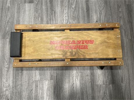 VINTAGE WOODEN MECHANICAL CREEPER 36”x14”