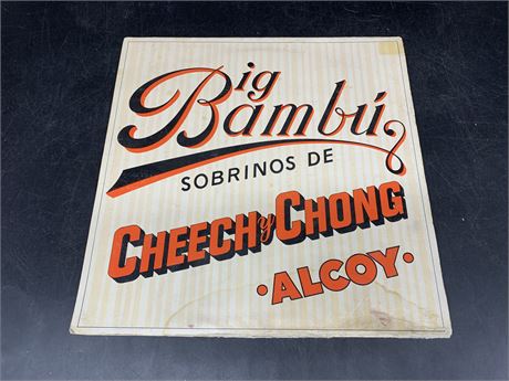 BIG BAMBA CHEECH & CHONG LP WITH ROLLING PAPER (scratched)
