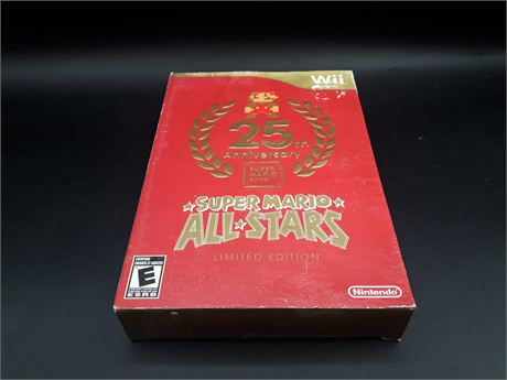SEALED - SUPER MARIO ALL STARS 25TH ANNIVERSARY LIMITED EDITION - WII